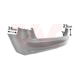 Pare-choc arrière en primer