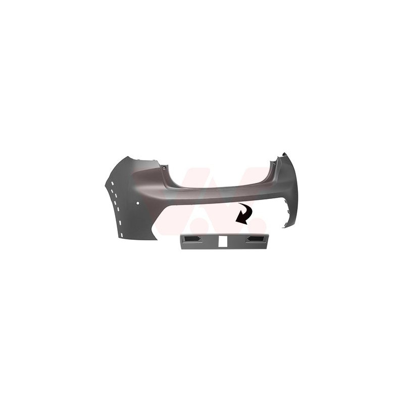 Pare-choc arrière en primer