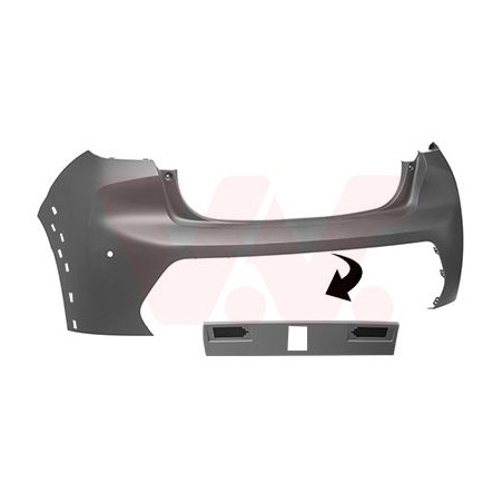 Pare-choc arrière en primer