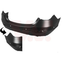 Pare-choc arrière en primer sedan berline  6 trous pour parkassist pas amg-pack