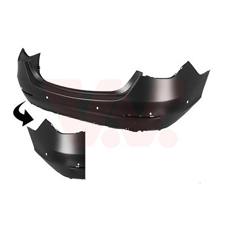 Pare-choc arrière en primer sedan berline  6 trous pour parkassist pas amg-pack