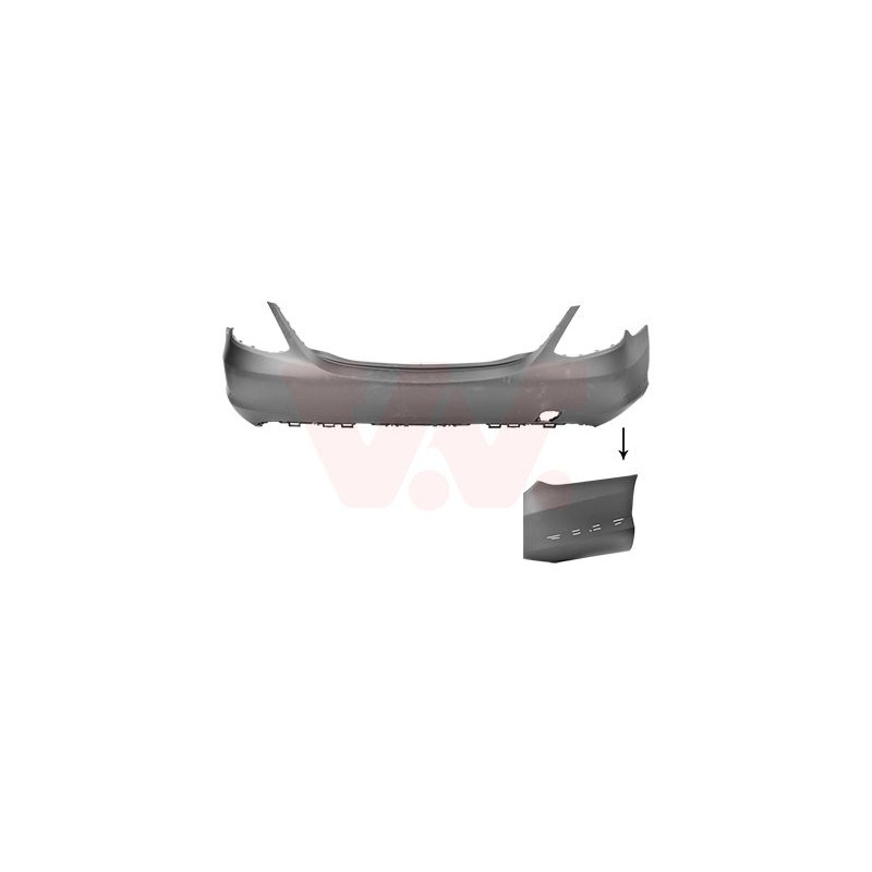 Pare-choc arrière en primer