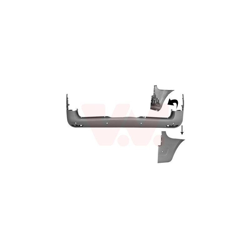 Pare-choc arrière en primer