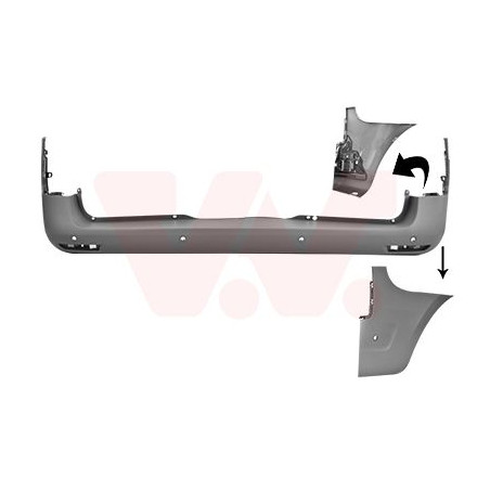 Pare-choc arrière en primer