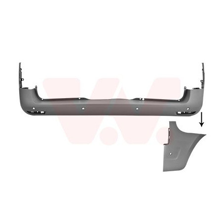 Pare-choc arrière en primer