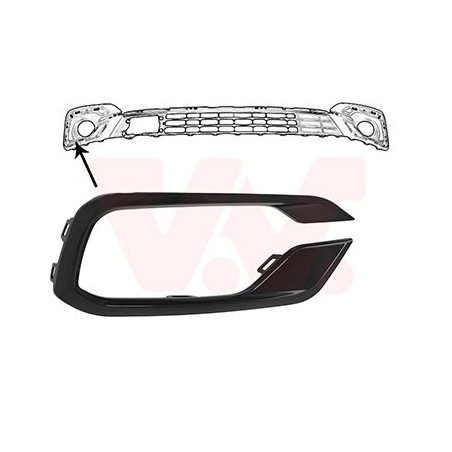 Cercle anti brouillard droit noir