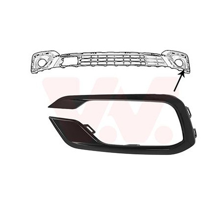 Cercle anti brouillard gauche noir