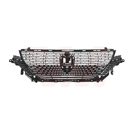 Grille calandre gt pack noir-chrome  2 trous pour parkcontrol -trou camera