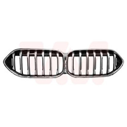 Grille calandre luxury line noir-chrome cadre  chrome