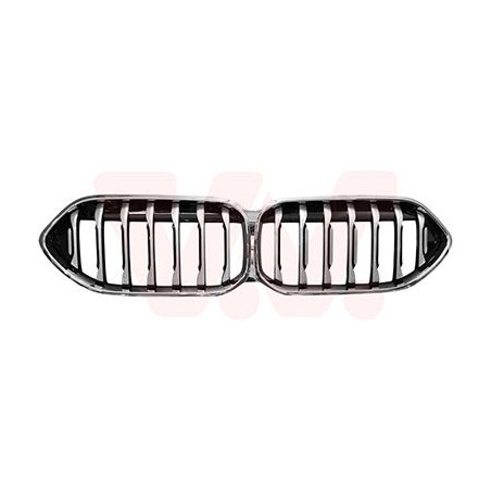 Grille calandre luxury line noir-chrome cadre  chrome