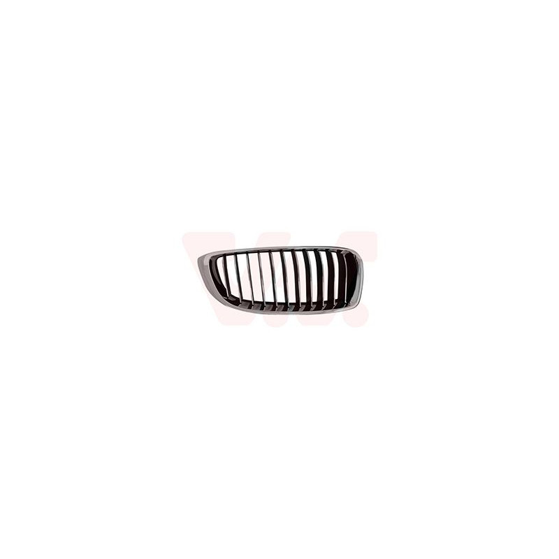Grille calandre droite luxury noir-chrome cadre  chrome