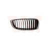 Grille calandre droite luxury noir-chrome cadre  chrome