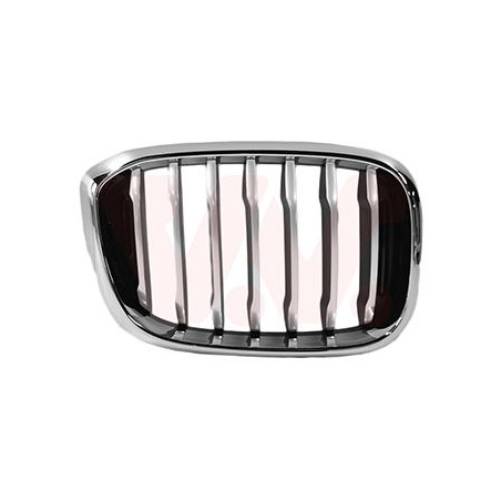Grille calandre droite x-line noir-chrome cadre  chrome