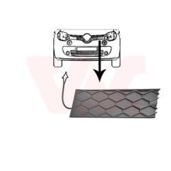 Grille calandre gauche