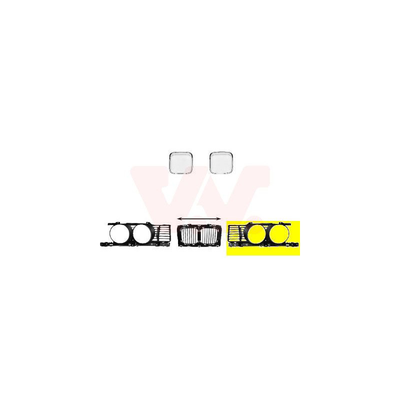 Grille calandre gauche