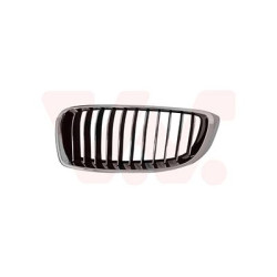 Grille calandre gauche luxury noir-chrome cadre  chrome
