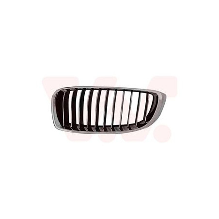 Grille calandre gauche luxury noir-chrome cadre  chrome