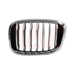 Grille calandre gauche x-line noir-chrome cadre  chrome