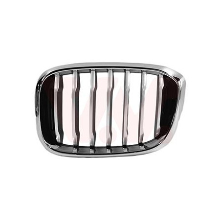 Grille calandre gauche x-line noir-chrome cadre  chrome