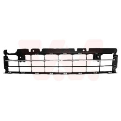 Grille prise d'air inférieure noir-chrome avec trous pour parkcontrol