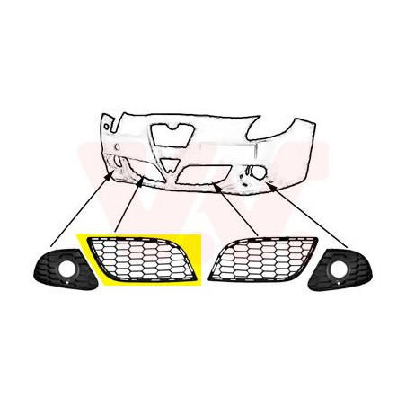 Grille prise d'air inférieure droite