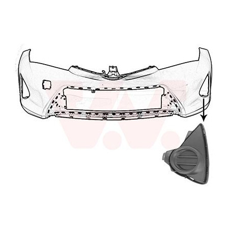 Grille prise d'air inférieure gauche -15  a.b.