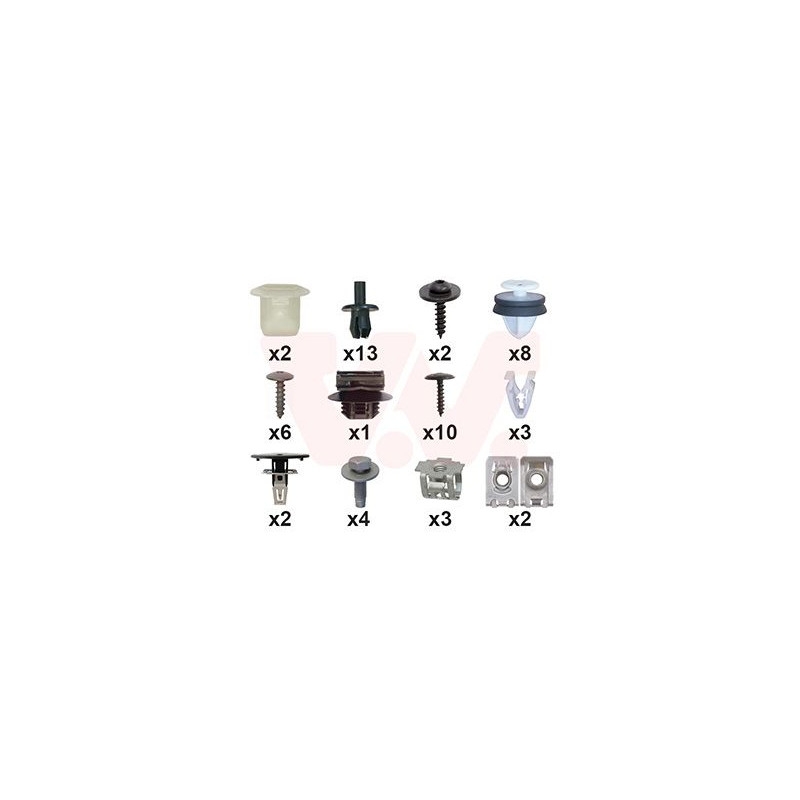 Kit montage pare-choc avant