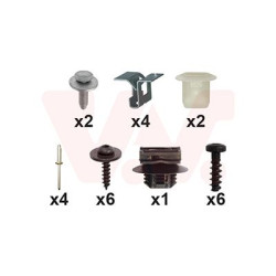 Kit montage pare-choc avant -16