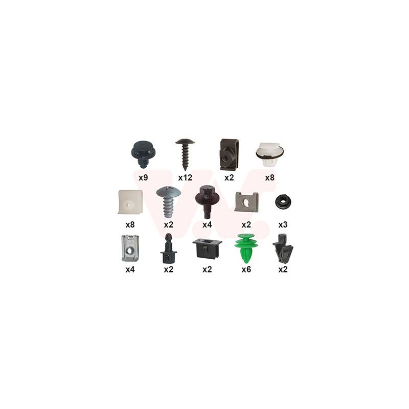 Kit montage pare-choc avant -17