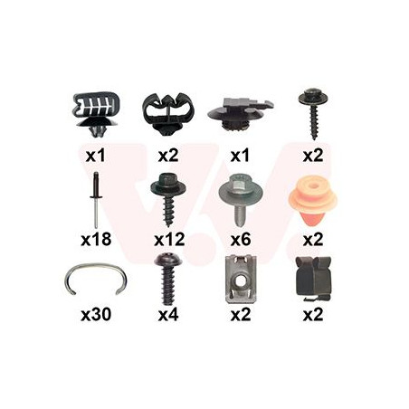 Kit montage pare-choc avant -19