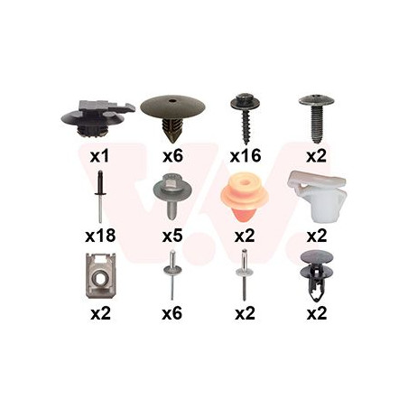 Kit montage pare-choc avant -23