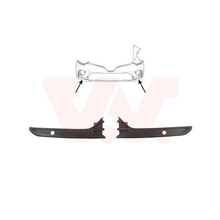 Kit moulure pare-choc gauche+droit