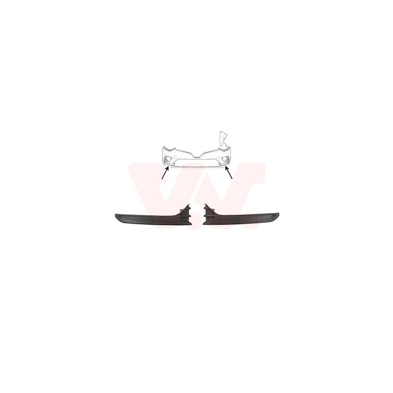 Kit moulure pare-choc gauche+droit