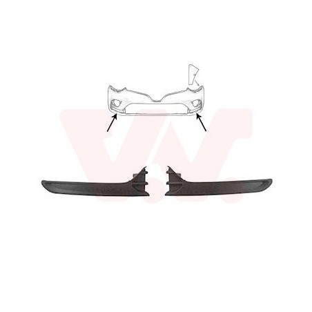 Kit moulure pare-choc gauche+droit