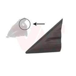 Moul.supérieure aile avant gauche a côté durétroviseur