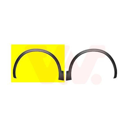 Moulure arc de roue avant gauche