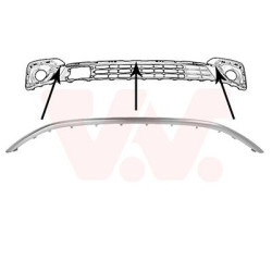 Moulure de grille chrome