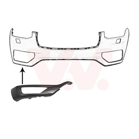 Moulure droite de pare-choc avant