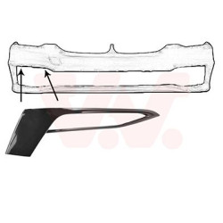 Moulure droite de pare-choc avant