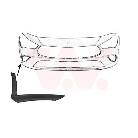 Moulure droite de pare-choc avant -23 primer pas amg-pack