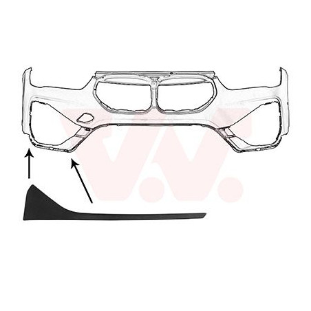 Moulure droite de pare-choc avant 19  basic