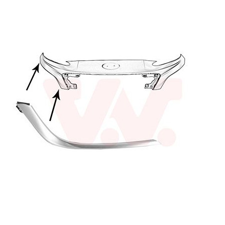 Moulure droite de pare-choc avant