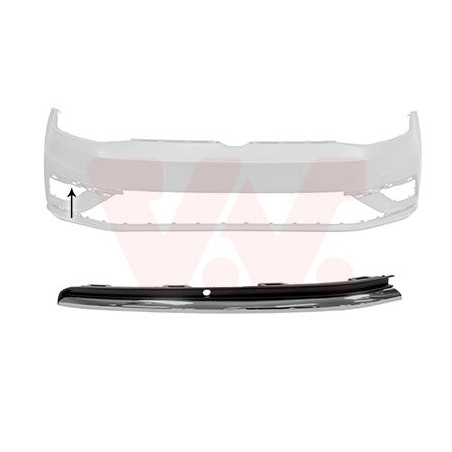 Moulure droite de pare-choc avant