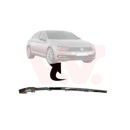 Moulure droite de pare-choc avant