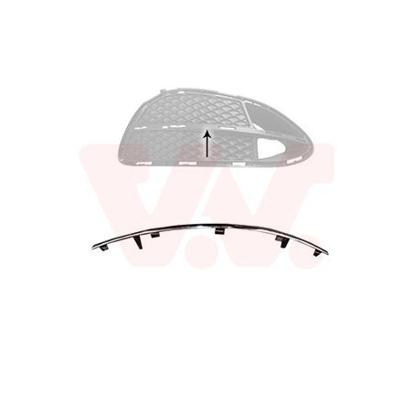 Moulure droite de pare-choc avant