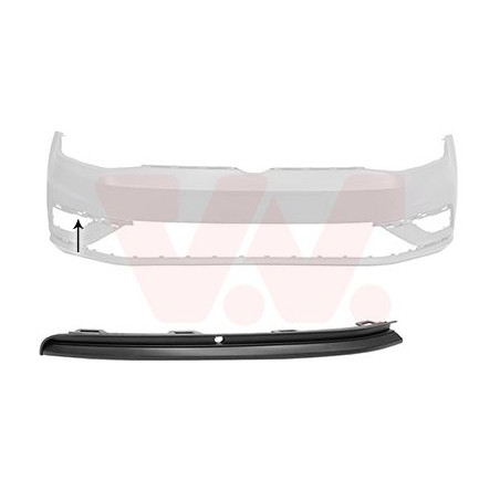 Moulure droite de pare-choc avant