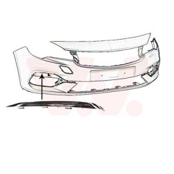 Moulure feu anti brouillard droit 19  chrome