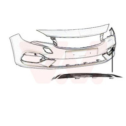 Moulure feu anti brouillard gauche 19  chrome