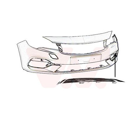 Moulure feu anti brouillard gauche 19  chrome