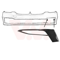 Moulure gauche de pare-choc avant